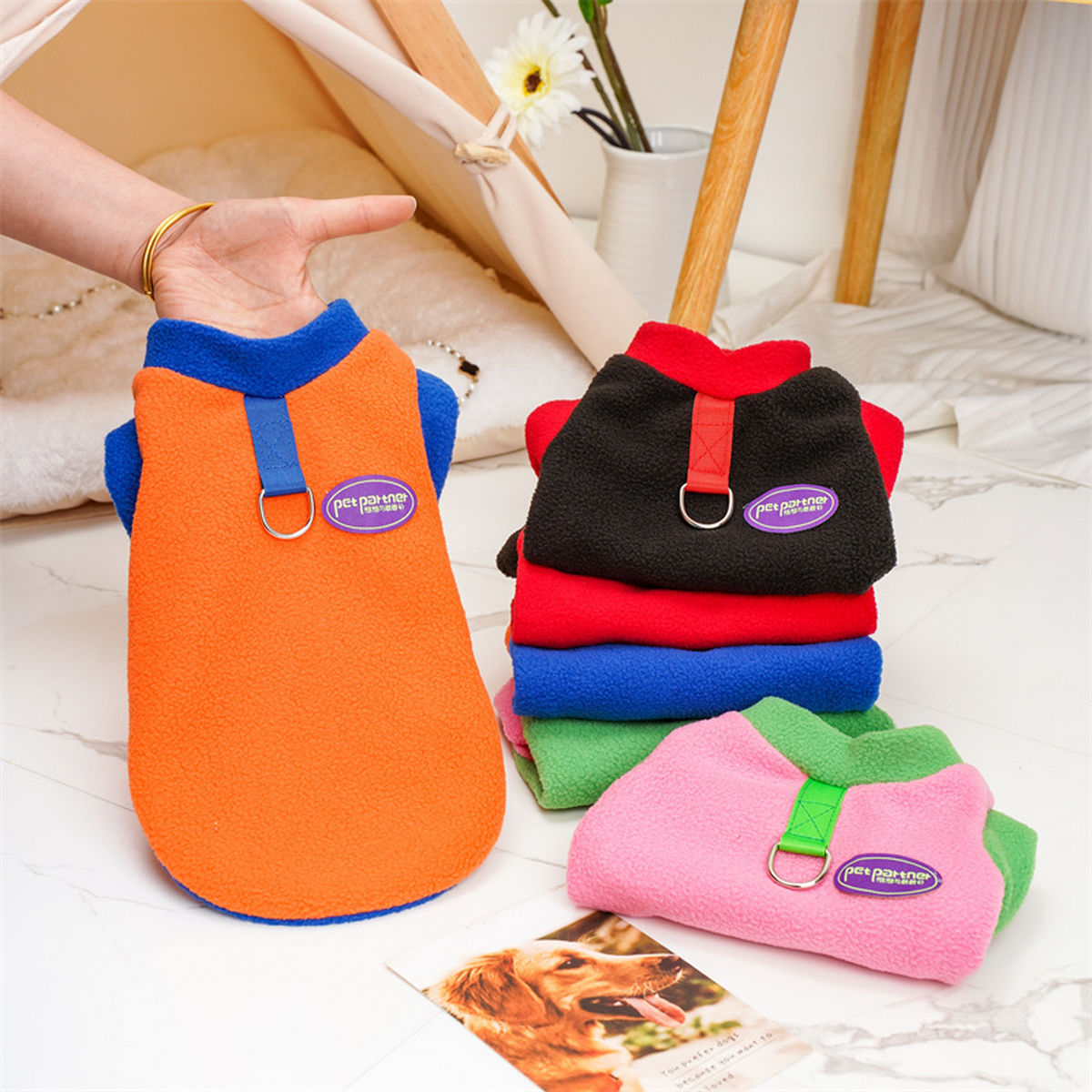 ColorBlock Pet Vest – Stylish Dog & Cat Wear_CWMM7335