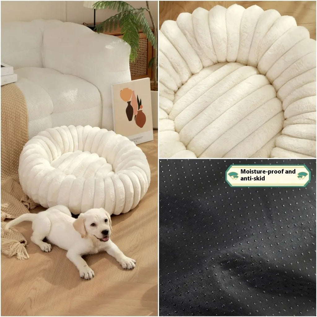 High-Quality Rabbit Fur Pet Bed for Cats & Dogs_CWMM5887