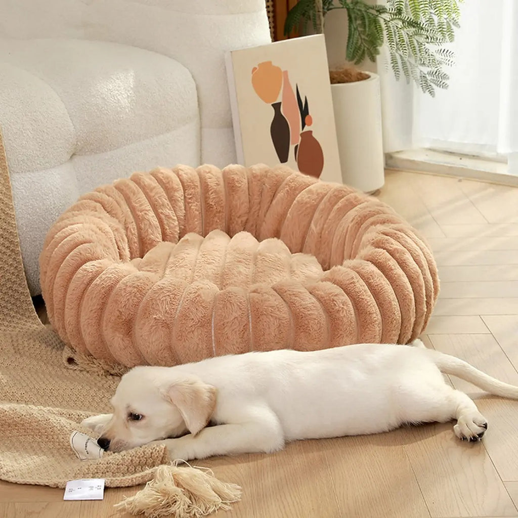High-Quality Rabbit Fur Pet Bed for Cats & Dogs_CWMM5887