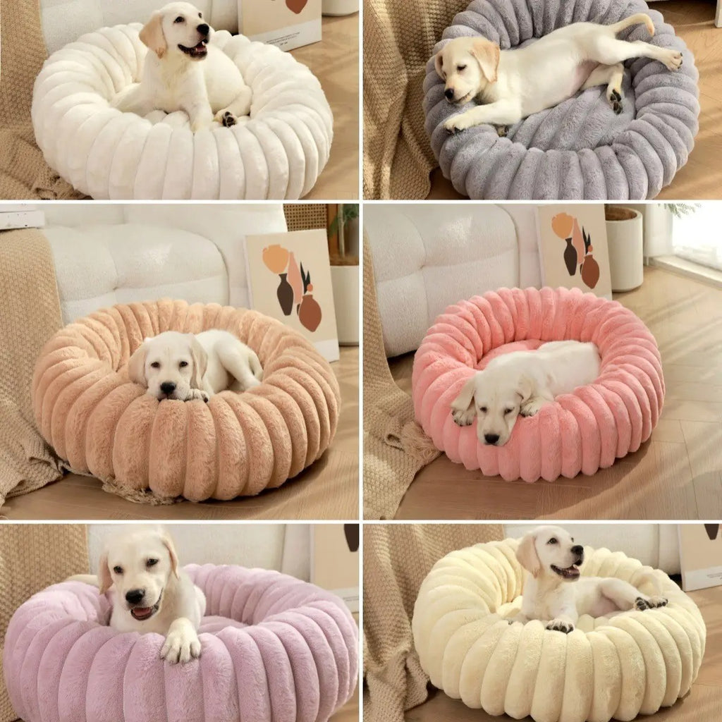 High-Quality Rabbit Fur Pet Bed for Cats & Dogs_CWMM5887