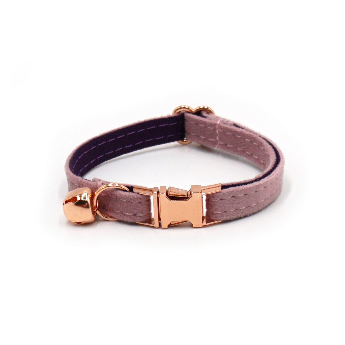 Cute Velvet Cat Collar – Bell & Laser Engraving_CWMM7099