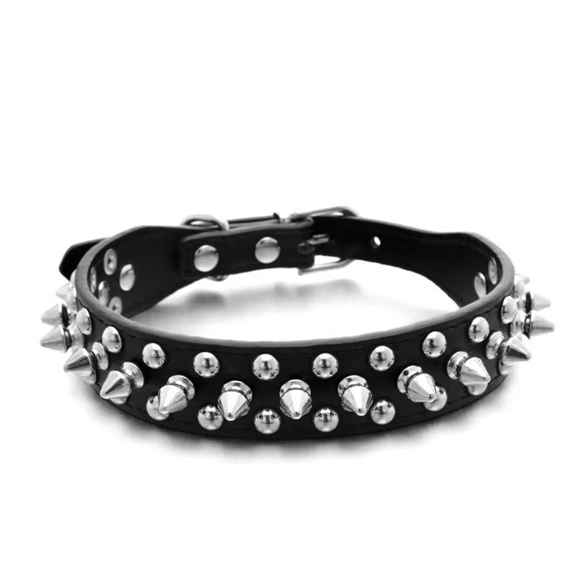 Anti-Bite Rivet Dog Collar for Large Dogs_CWMM5978