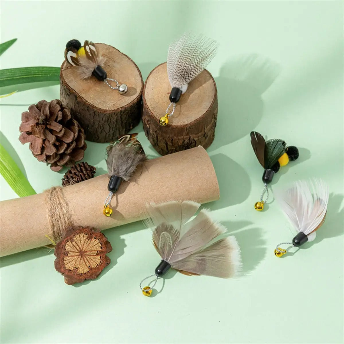 Insect Teaser Wand for Cats – Refill Bug Heads_CWMM6795