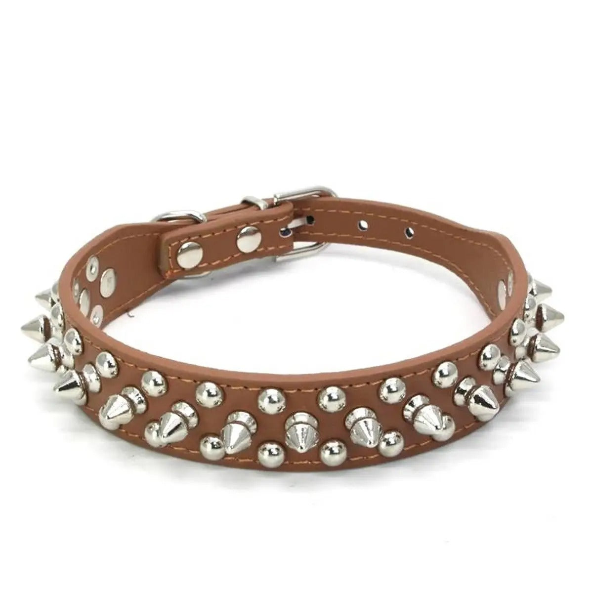 Anti-Bite Rivet Dog Collar for Large Dogs_CWMM5978