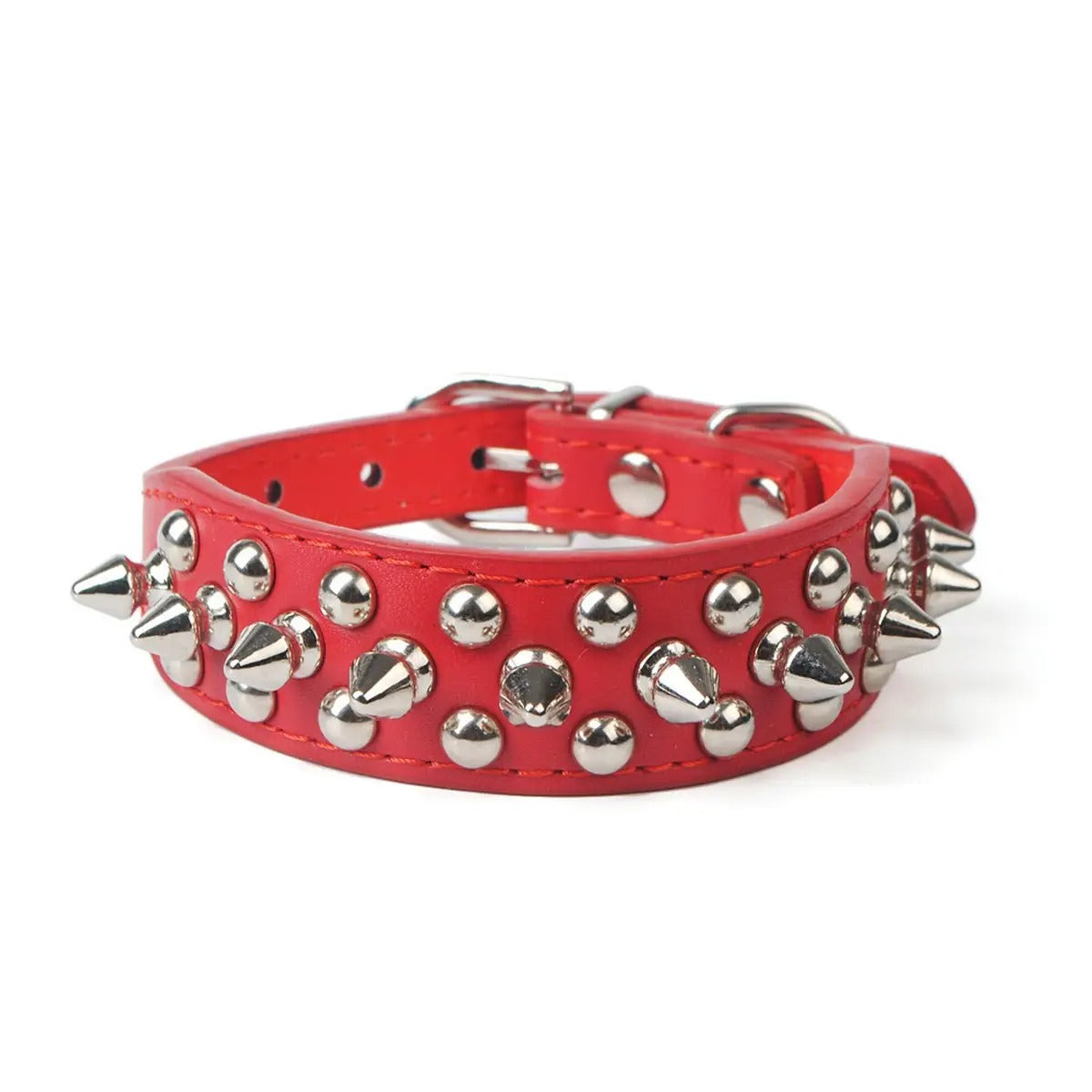 Anti-Bite Rivet Dog Collar for Large Dogs_CWMM5978