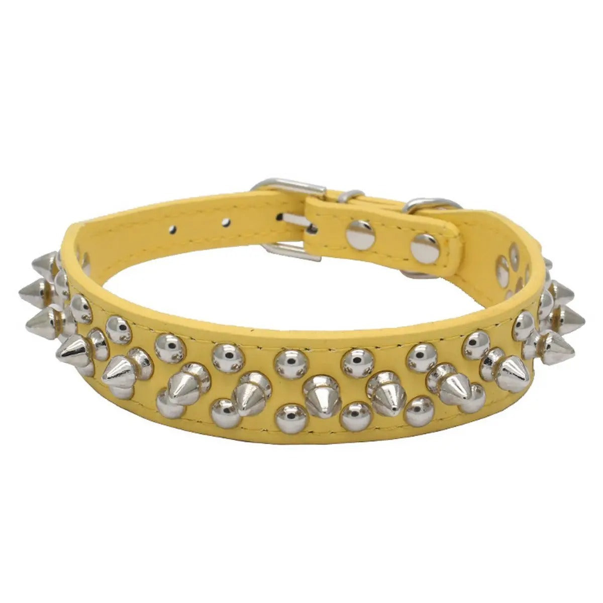 Anti-Bite Rivet Dog Collar for Large Dogs_CWMM5978