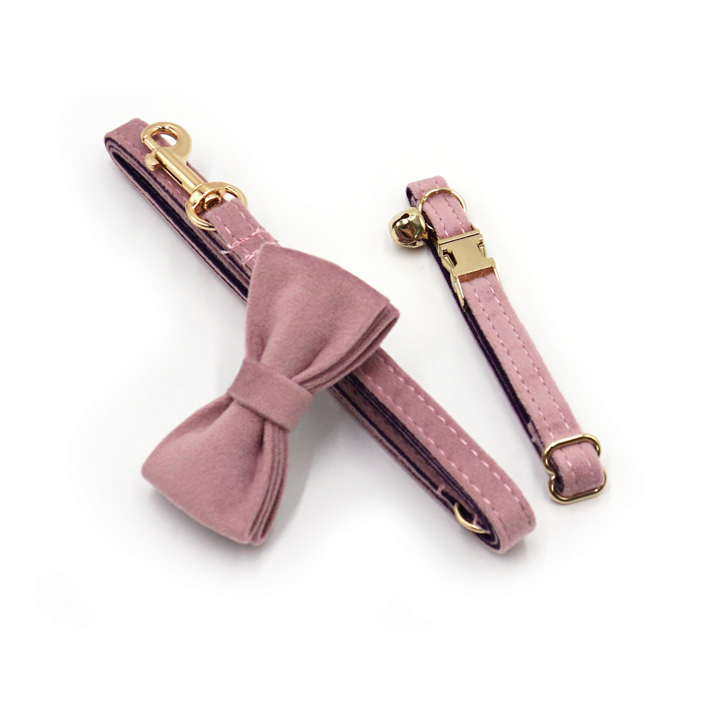 Cute Velvet Cat Collar – Bell & Laser Engraving_CWMM7099