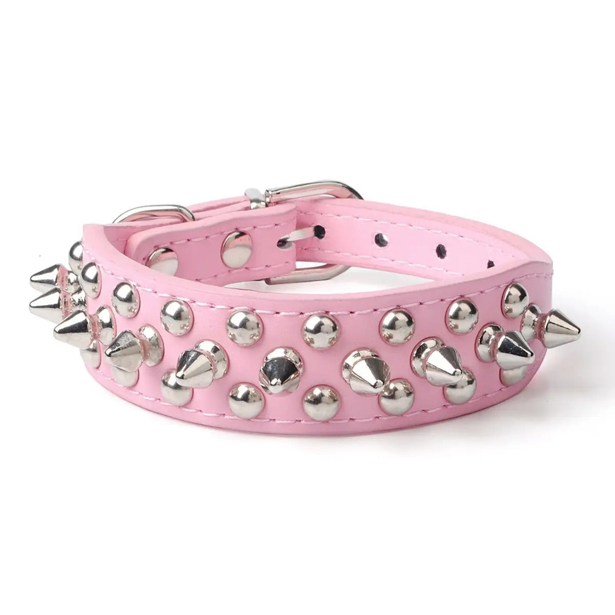 Anti-Bite Rivet Dog Collar for Large Dogs_CWMM5978