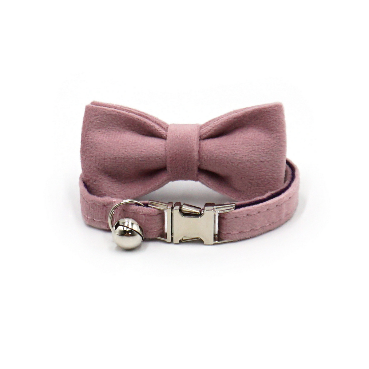 Cute Velvet Cat Collar – Bell & Laser Engraving_CWMM7099