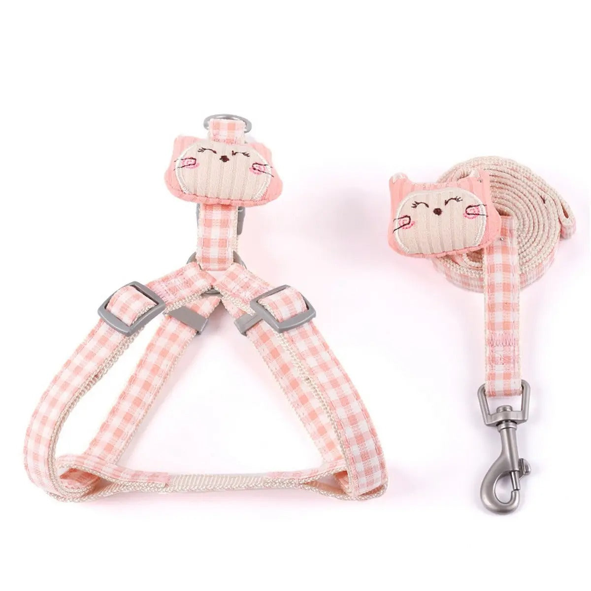 Breathable Pet Harness and Leash Set for Cat Dogs_CWMM5953
