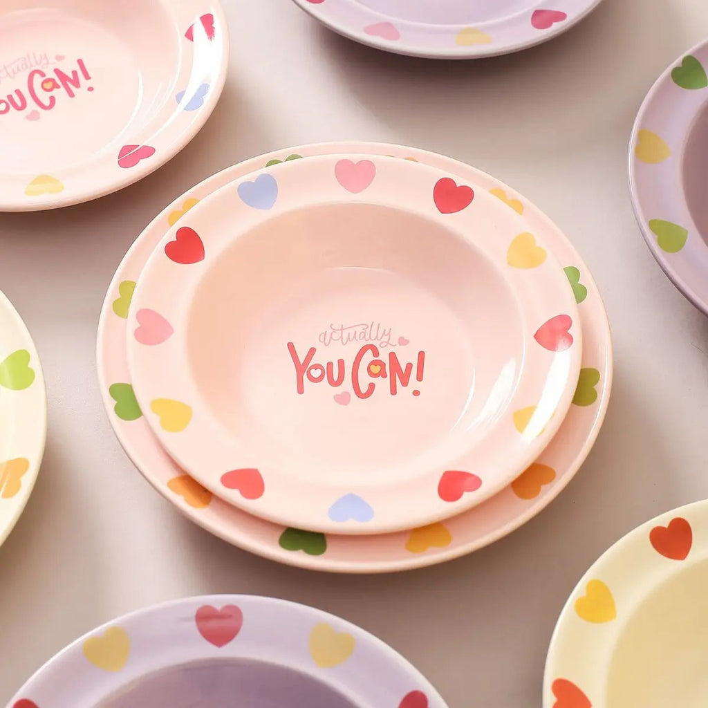 Cartoon Ceramic Pet Bowl with Edge Guard_CWMM5933