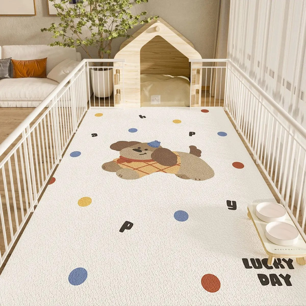 Cartoon PVC Pet Mat – Waterproof & Easy Clea_CWMM6076