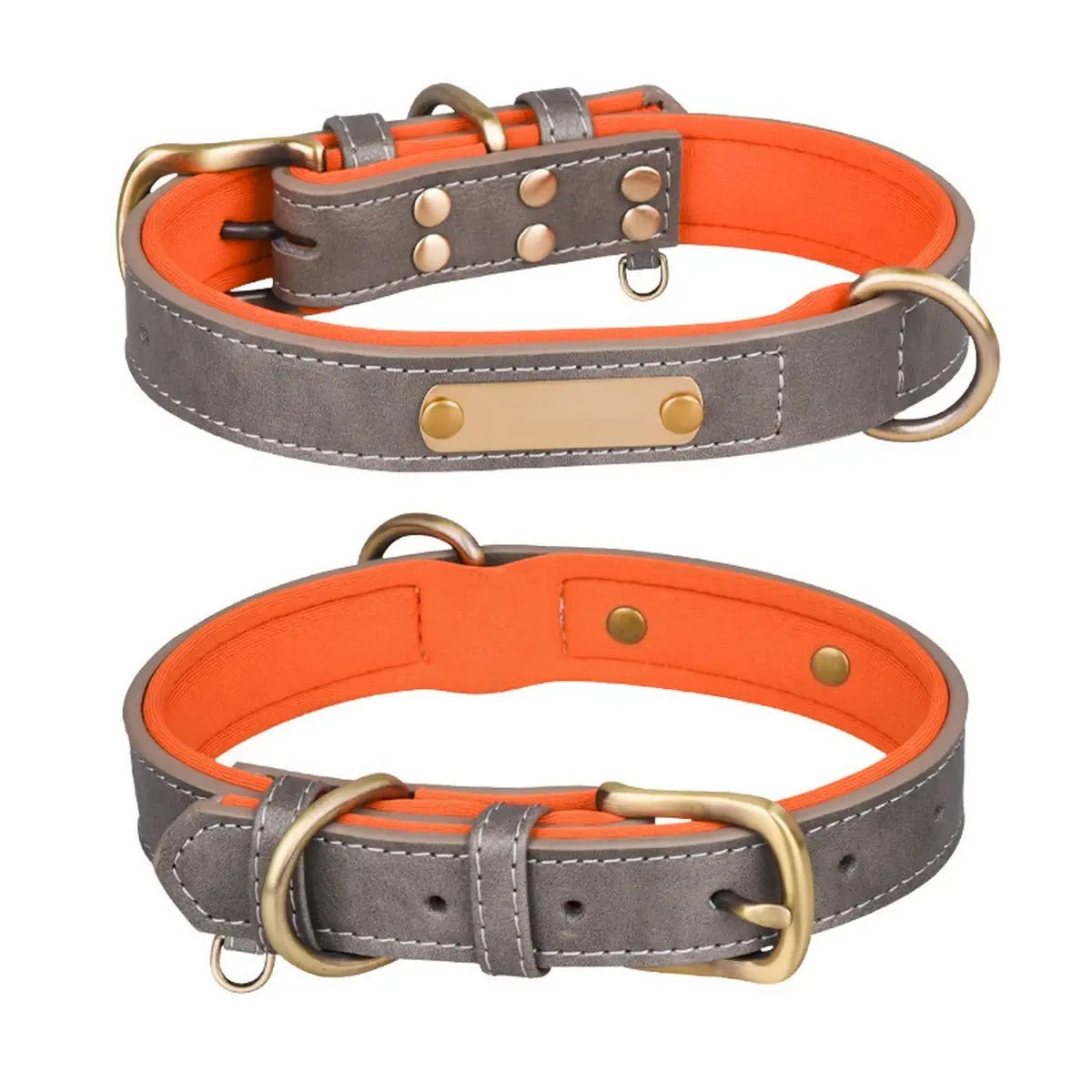 Colorblock Space Cotton Dog Collar & Leash Set_CWMM5976