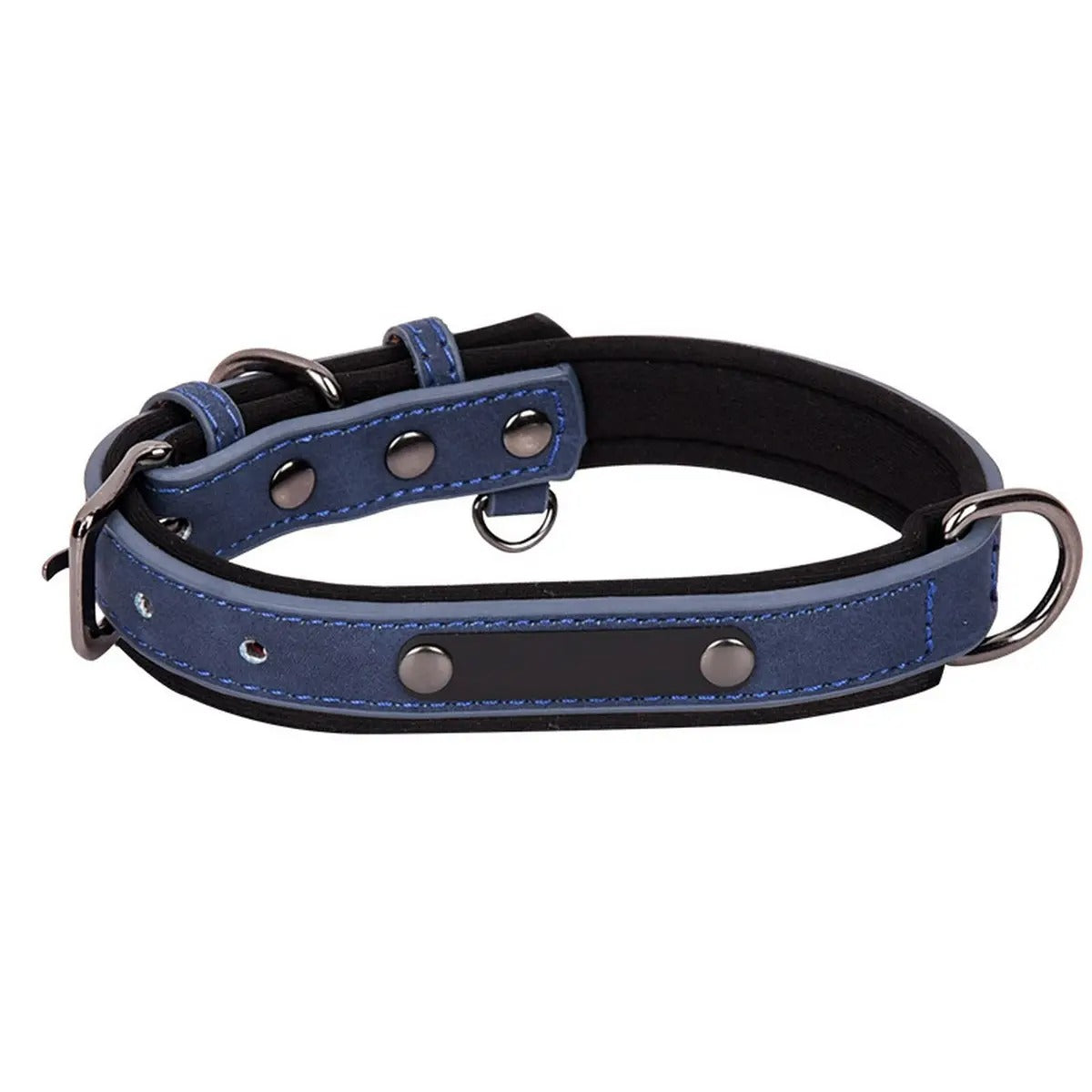 Colorblock Space Cotton Dog Collar & Leash Set_CWMM5976