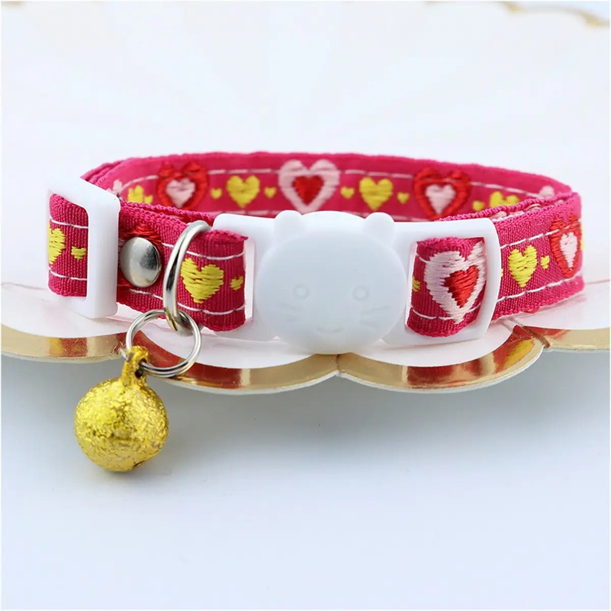 Colorful woven cat&dog collar (with bell tassel)_CWMM5968