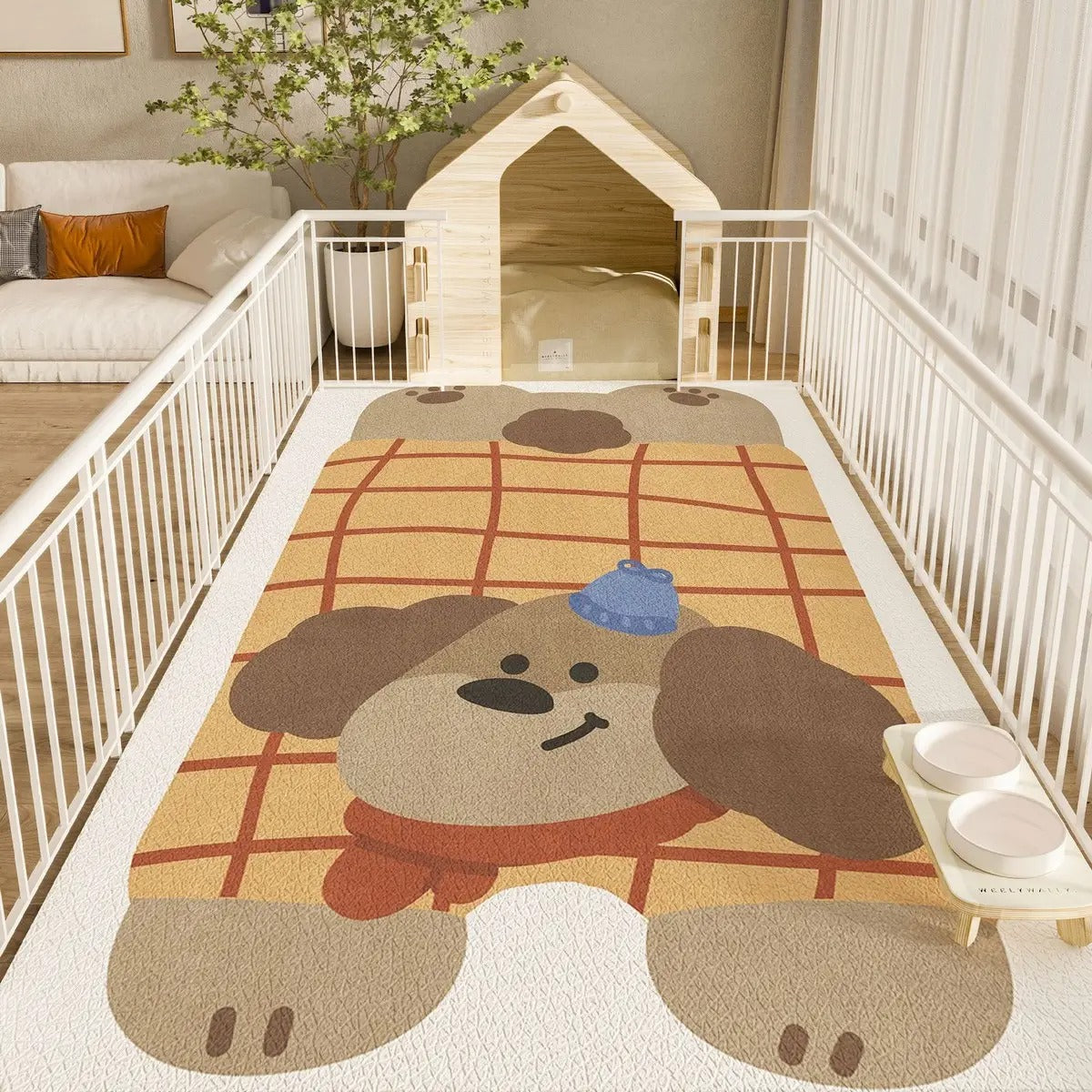 Cartoon PVC Pet Mat – Waterproof & Easy Clea_CWMM6076