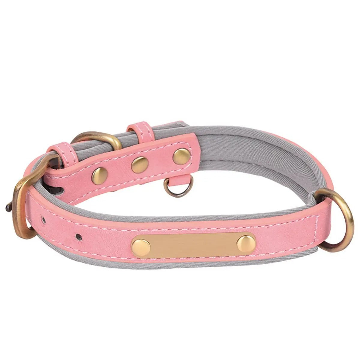 Colorblock Space Cotton Dog Collar & Leash Set_CWMM5976
