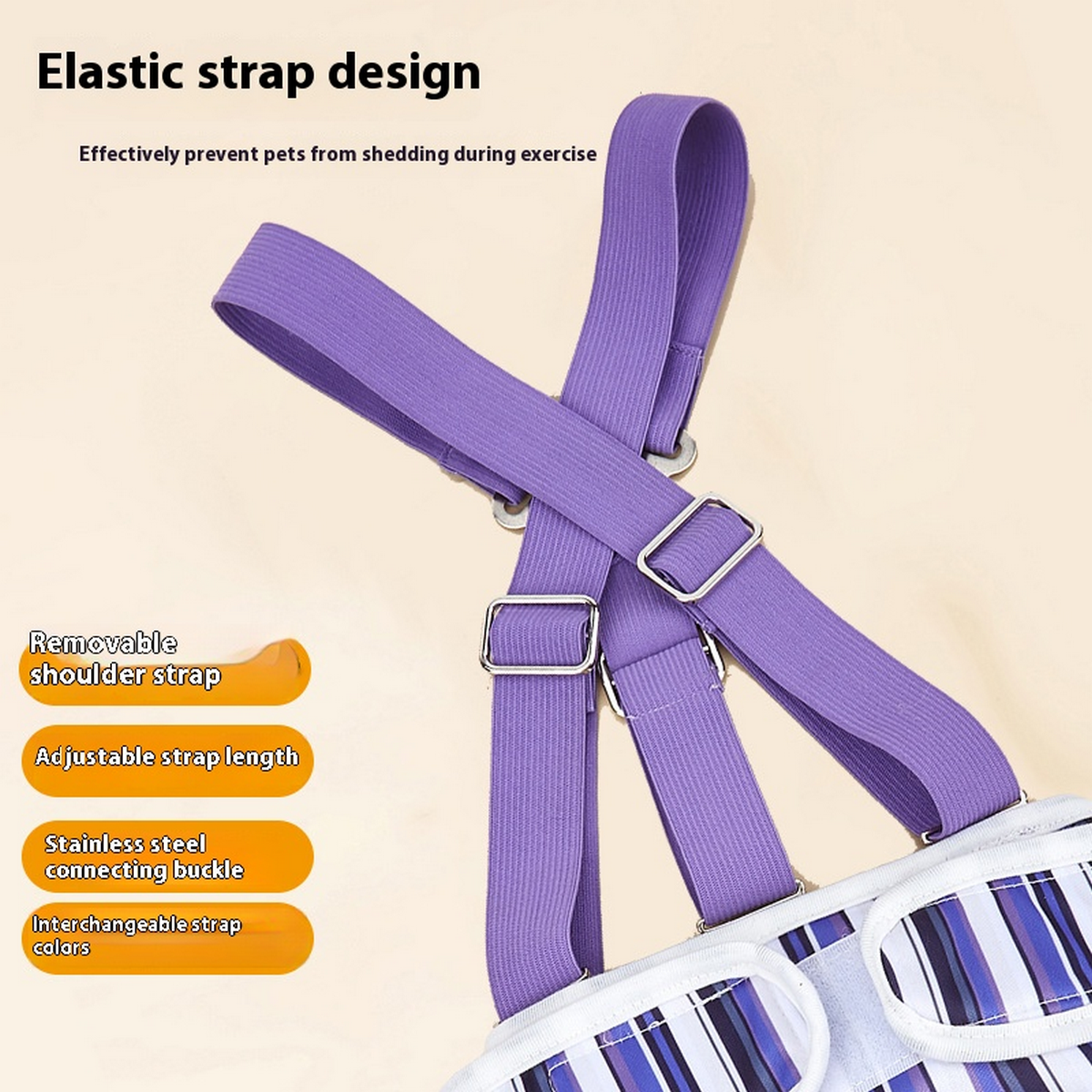 Dog Period Pants with Straps – Reusable Diaper_CWMM7303