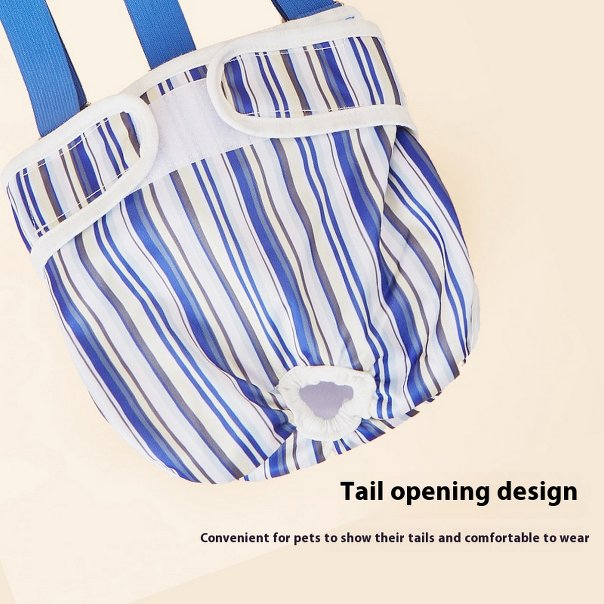 Dog Period Pants with Straps – Reusable Diaper_CWMM7303