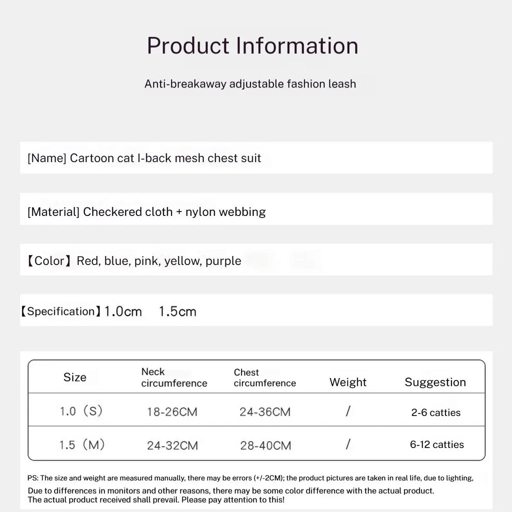 Escape-Proof Cat Harness and Leash Set_CWMM5959