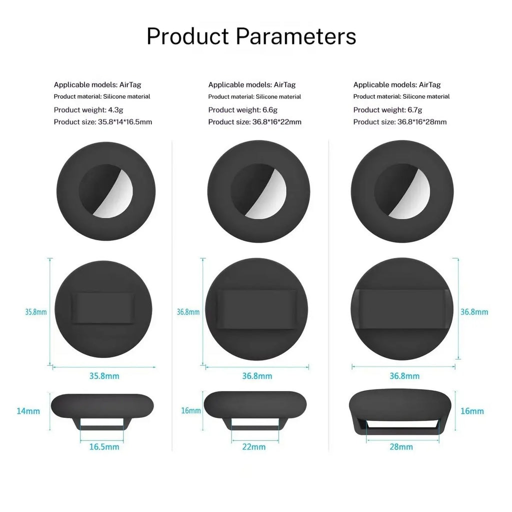 Pet AirTag GPS Collar Case - Silicone_CWMM5965