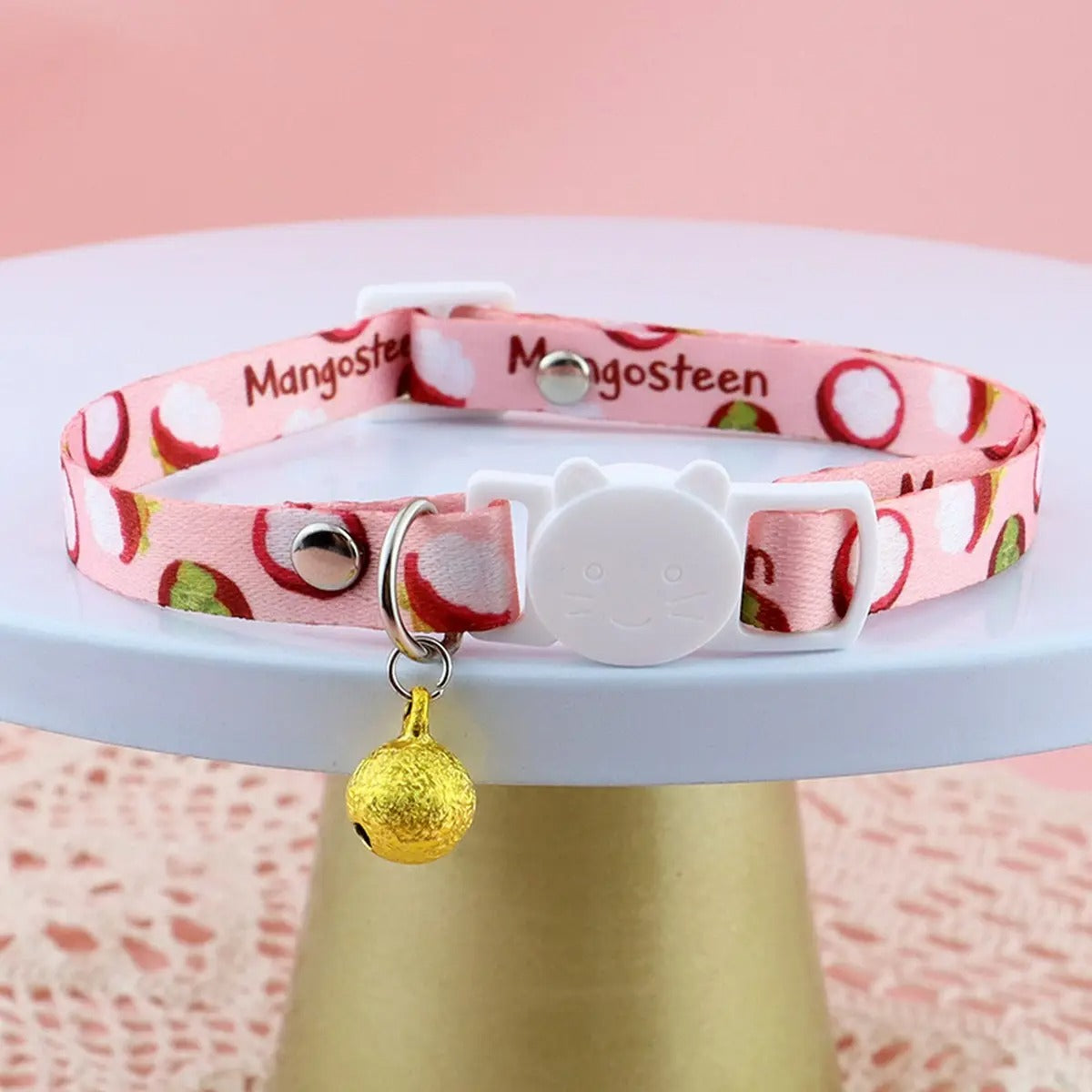Cute Fruit Design Pet Collar with Bell_CWMM5967