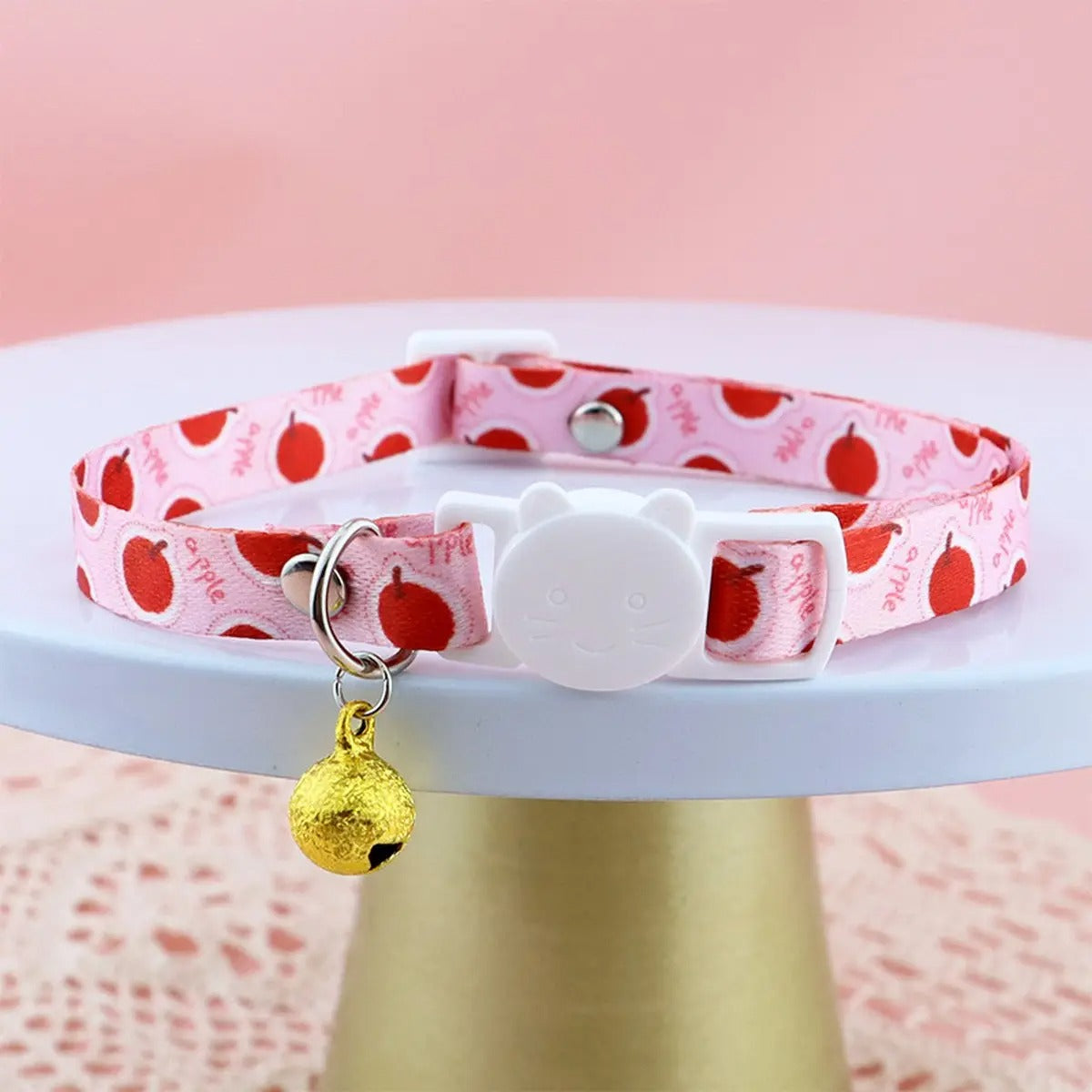 Cute Fruit Design Pet Collar with Bell_CWMM5967