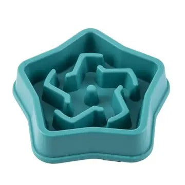 Star-Shaped Slow Feed Dog/Cat Pet Bowl,Anti-choke_CWMM5244