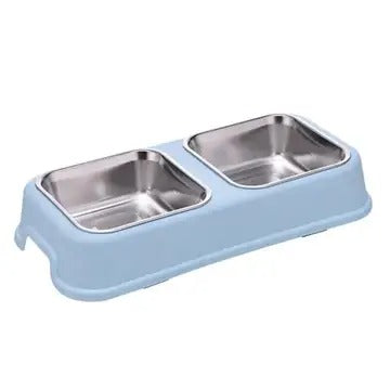 Square Pet Bowl Dual Removable Easy Clean Non-Slip_CWMM5167