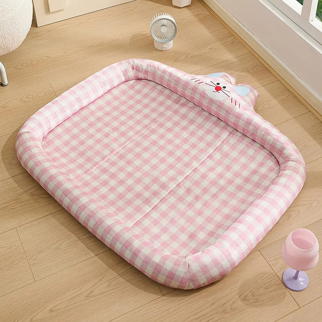 Summer Cooling Silk Cat Bed,Multi-Cat & Dog Sofa_CWMM7047