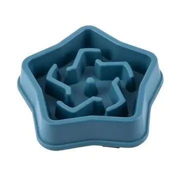 Star-Shaped Slow Feed Dog/Cat Pet Bowl,Anti-choke_CWMM5244