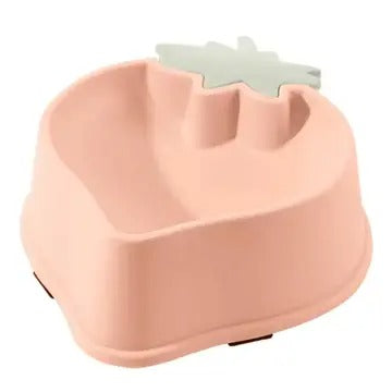 Strawberry Shaped Single Pet Bowl,Dog Cat Bowl_CWMM5170