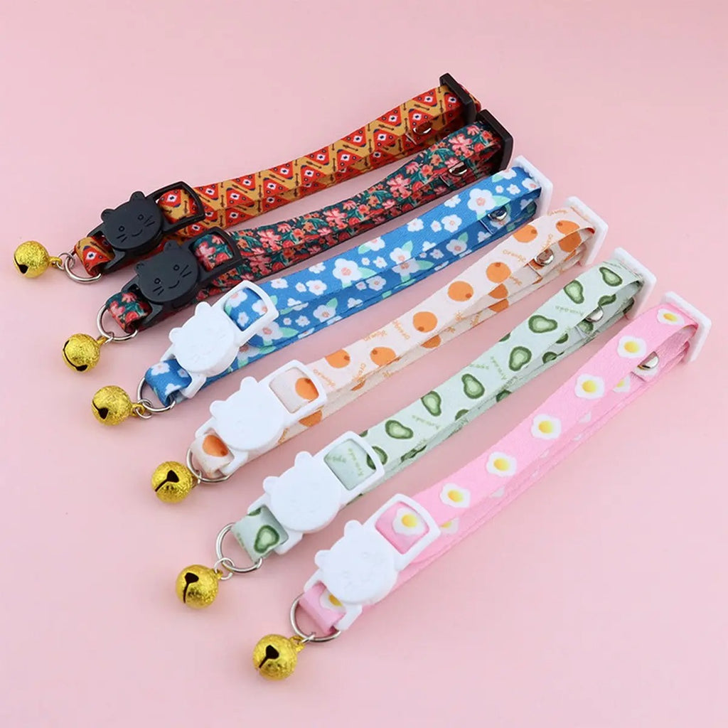 Cute Fruit Design Pet Collar with Bell_CWMM5967