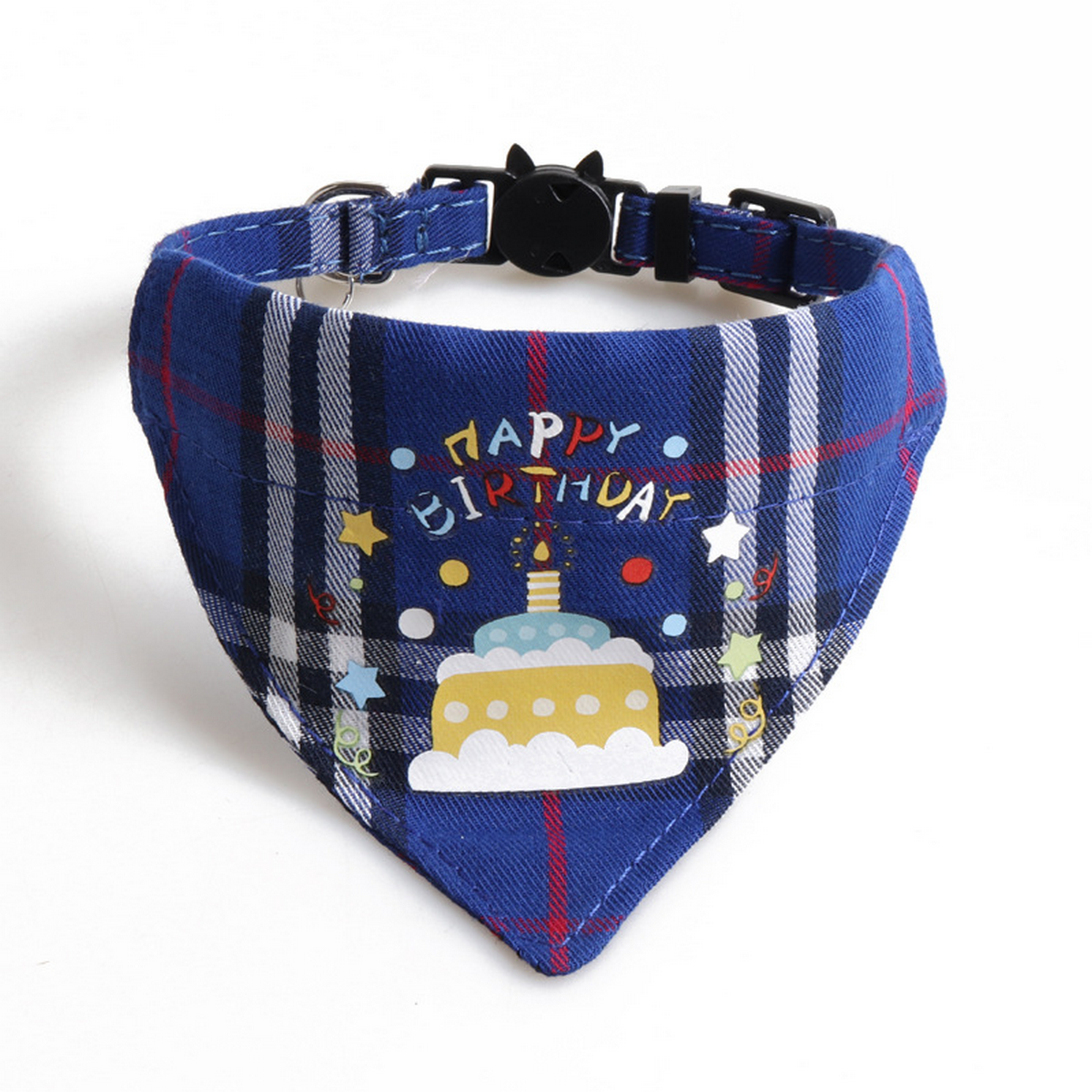 Cat Collar Set – Birthday Bow & Triangle Scarf_CWMM7768