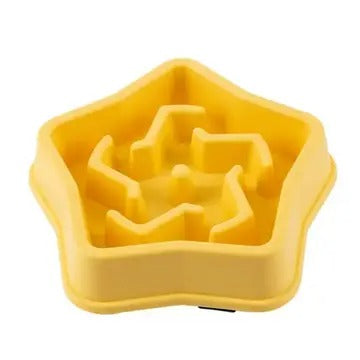 Star-Shaped Slow Feed Dog/Cat Pet Bowl,Anti-choke_CWMM5244