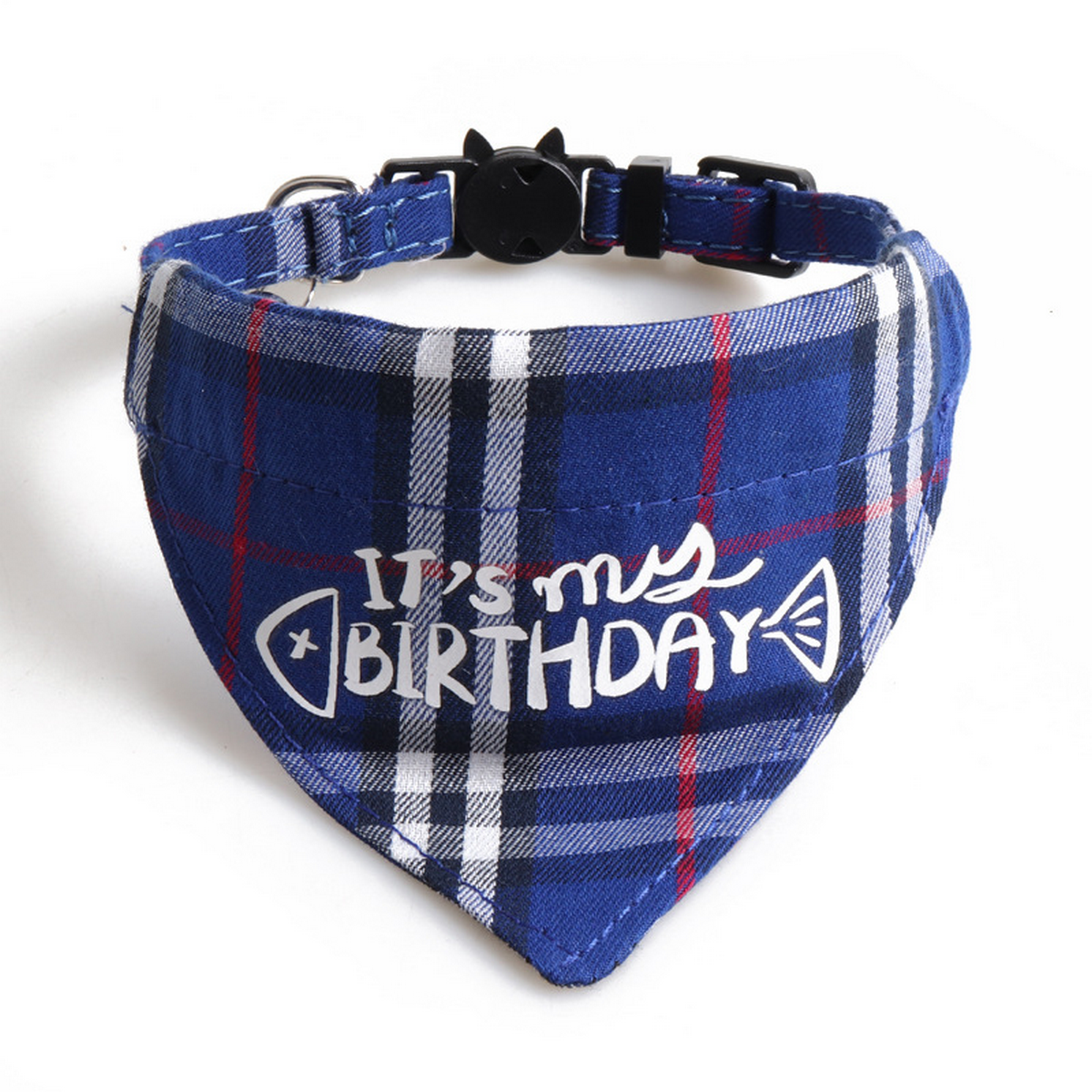 Cat Collar Set – Birthday Bow & Triangle Scarf_CWMM7768