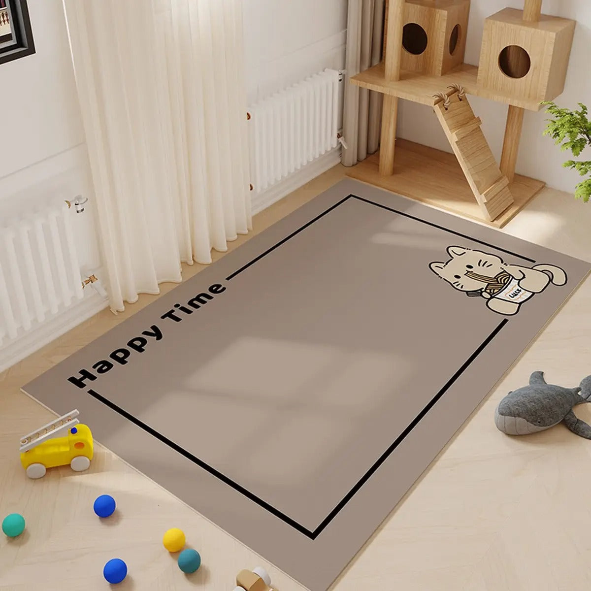 Cartoon Pet Feeding Mat – Non-Slip & Easy Clean_CWMM6075