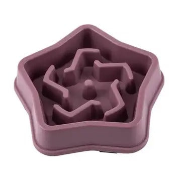 Star-Shaped Slow Feed Dog/Cat Pet Bowl,Anti-choke_CWMM5244