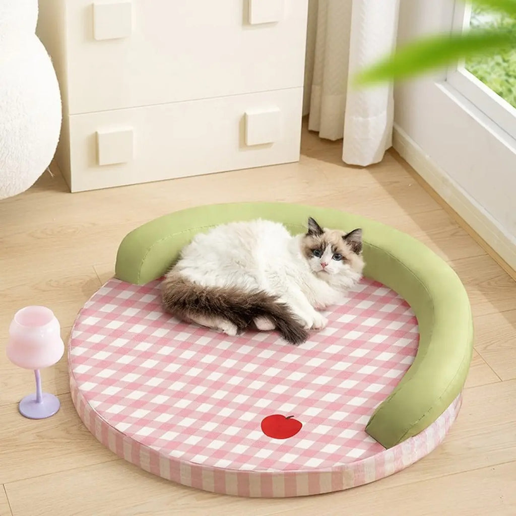 Summer Bed Round Pet Mat - Removable Cover_CWMM7000