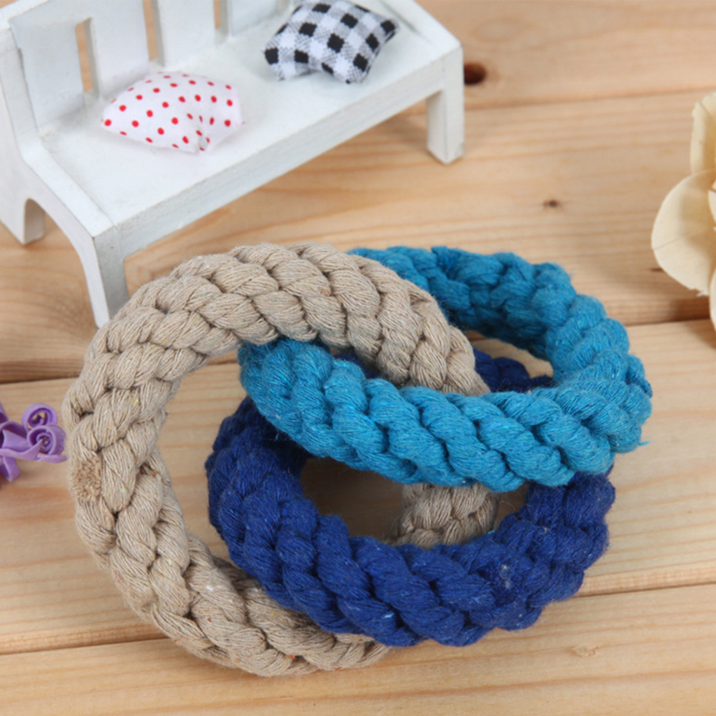 Triple Ring Rope Dog Toy – Handwoven & Durable_CWMM8030