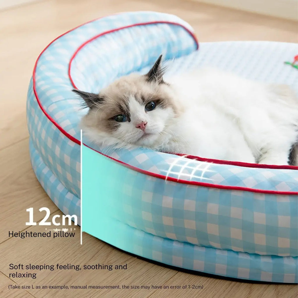 Summer Bed Round Pet Mat - Removable Cover_CWMM7000