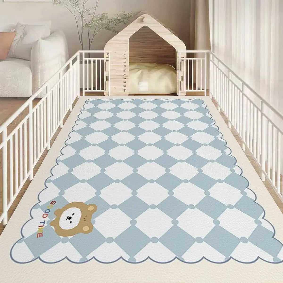 Cartoon Waterproof PVC Pet Feeding & Play Ma_CWMM6067