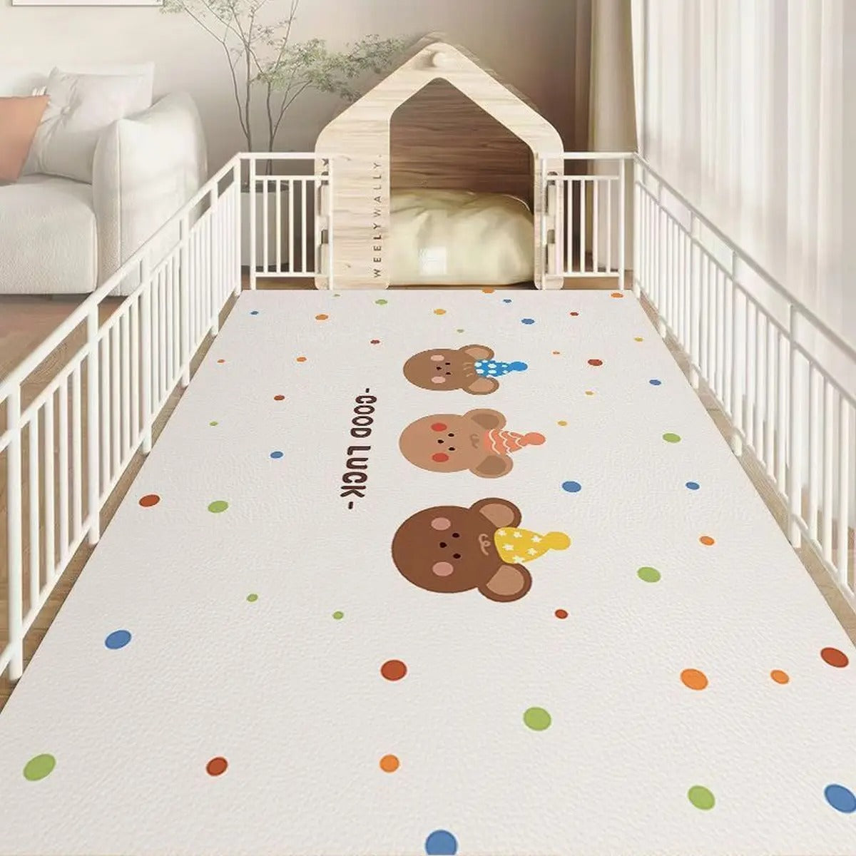 Cartoon Waterproof PVC Pet Feeding & Play Ma_CWMM6067