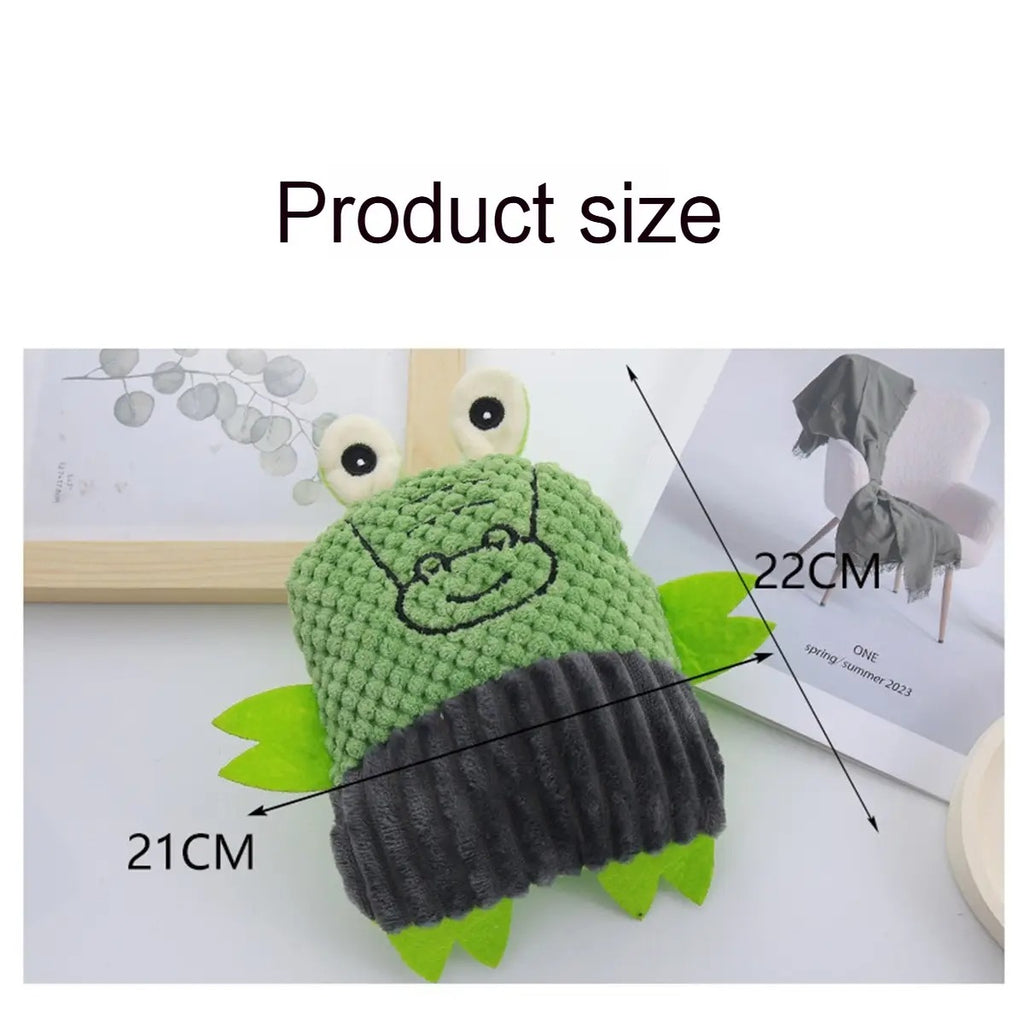 Tough Squeaky Alligator Plush Chew Toy Pet Toy_CWMM5403