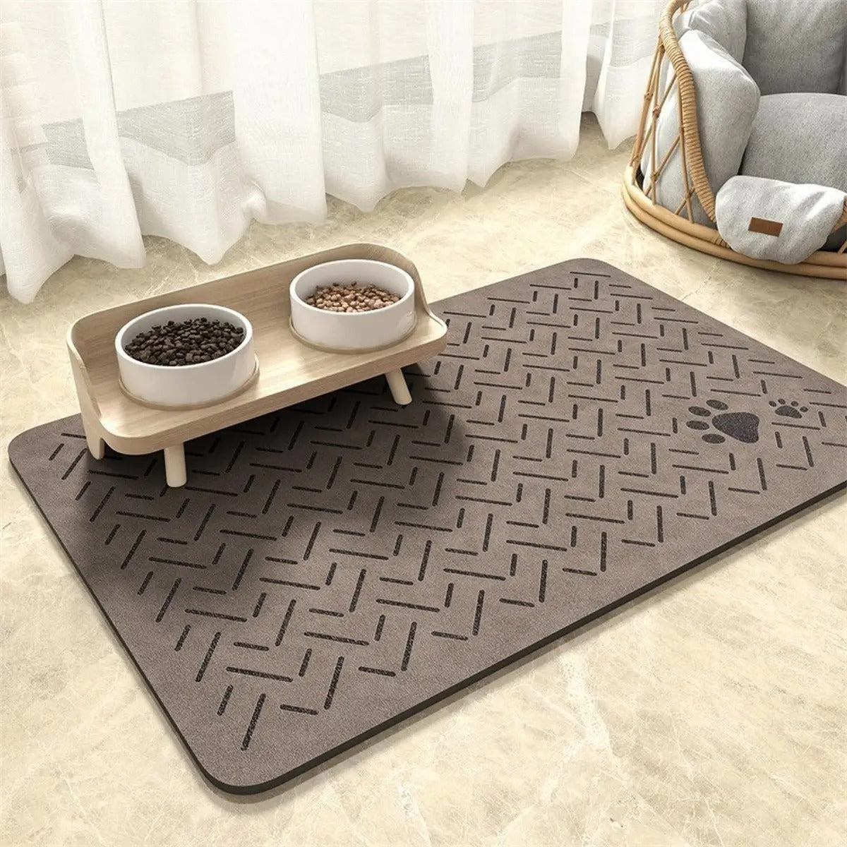 Diatom Pet Feeding Mat – Absorbent & Anti-Urine_CWMM6074