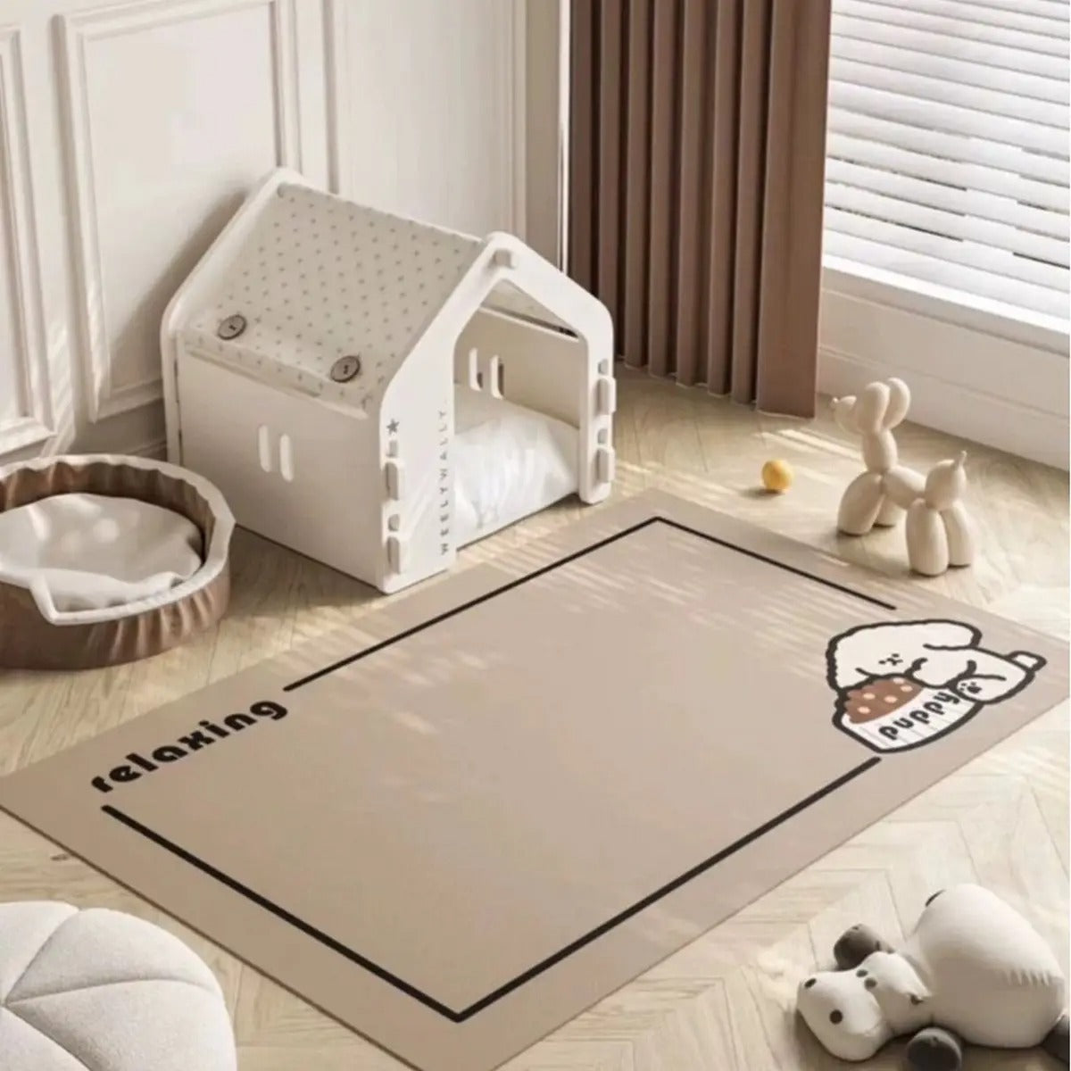 Cute PVC Pet Mat Waterproof, Non-Slip & Easy Clea_CWMM6071