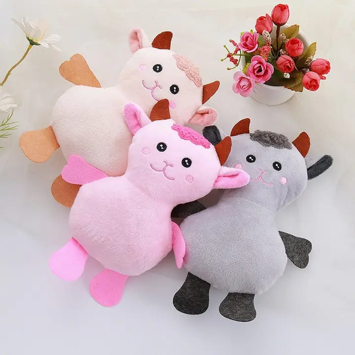 Squeaky Plush Lamb Toy – Durable & Fun for Dogs_CWMM5433