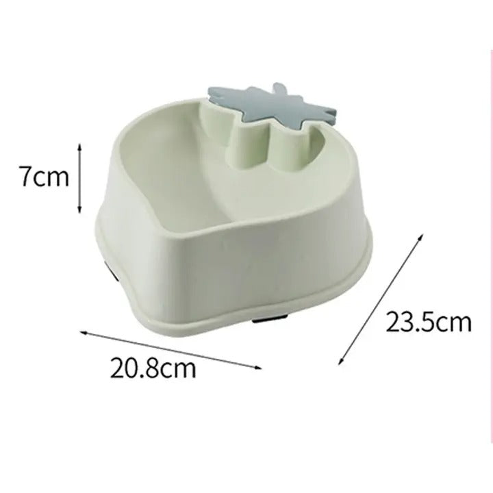 Strawberry Shaped Single Pet Bowl,Dog Cat Bowl_CWMM5170