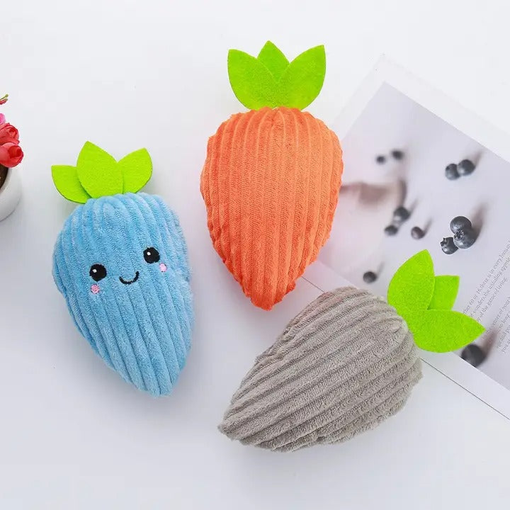 Striped Carrot Chew Pet Toy, Dental Care and Play_CWMM5394