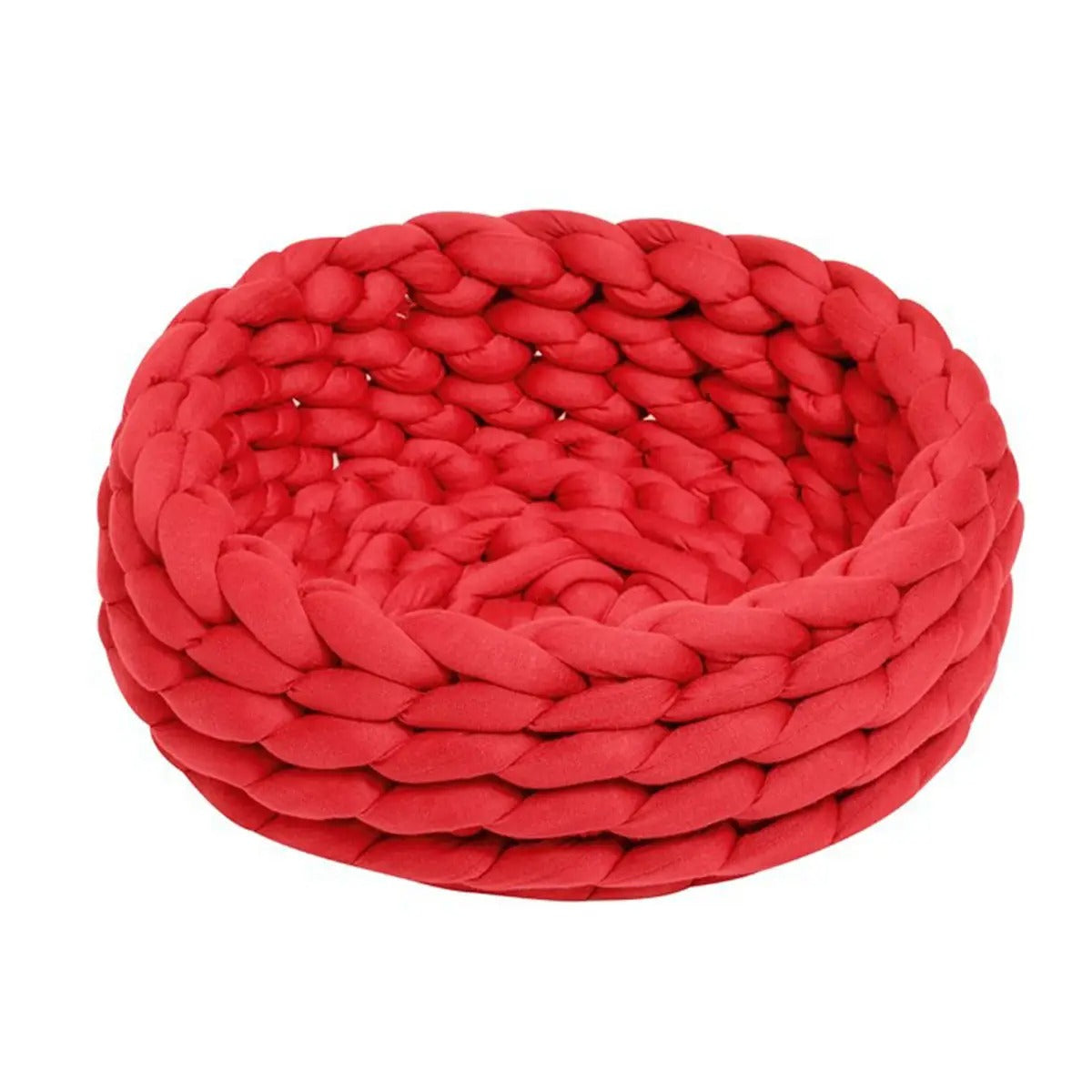 Chunky Handwoven Pet Bed, Machine Washable Cotton_CWMM6457